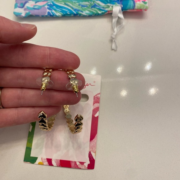 Lilly Pulitzer-PURRFECTION HOOP EARRINGS - Picture 3 of 7